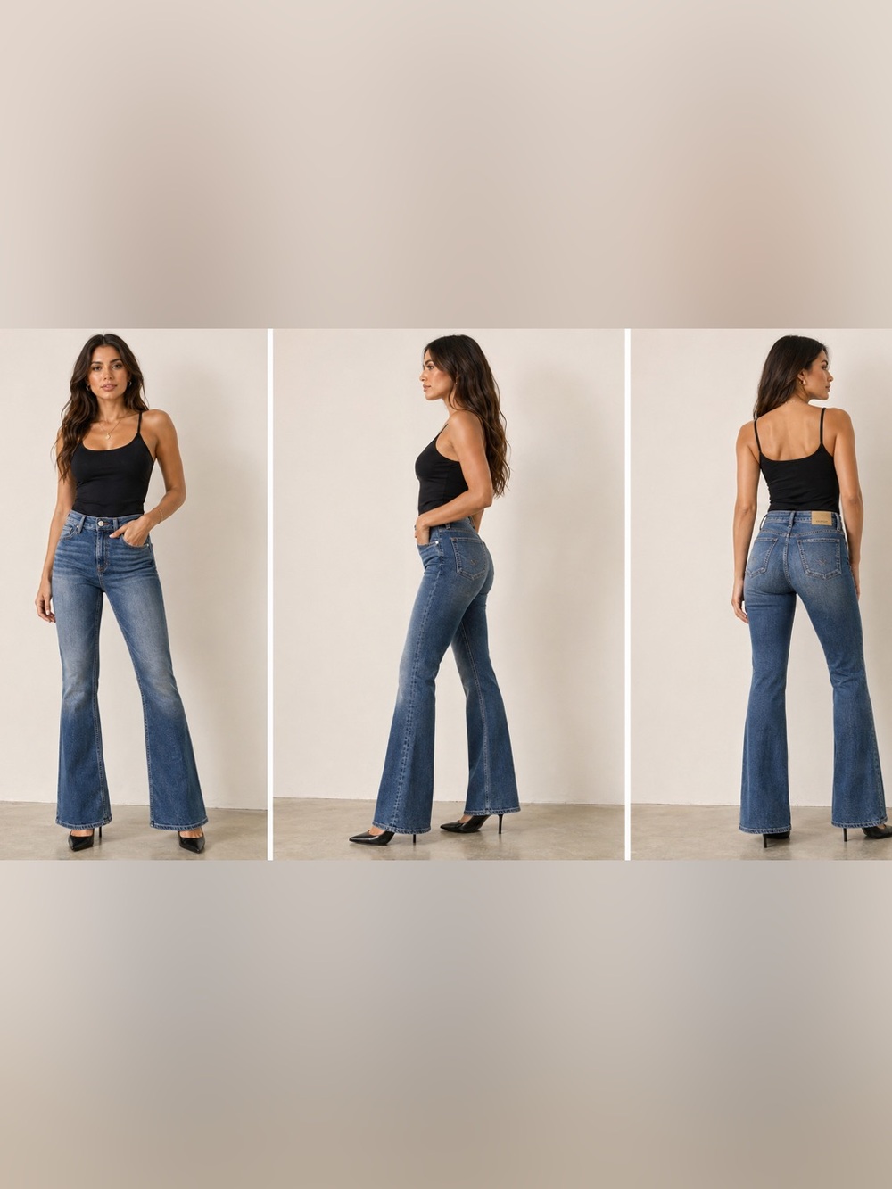 Hudson Barbara High Rise Bootcut Flare Jeans NWT Size EU30 Medium Wash $195